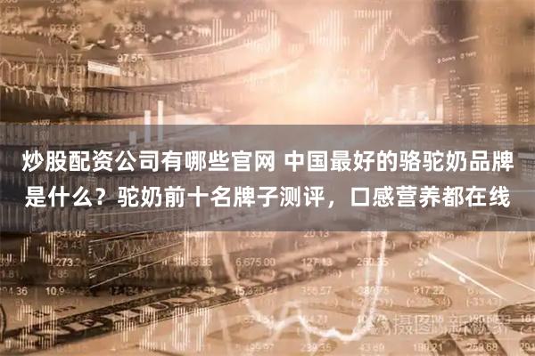 炒股配资公司有哪些官网 中国最好的骆驼奶品牌是什么?驼奶前十名牌子测评,口感营养都在线